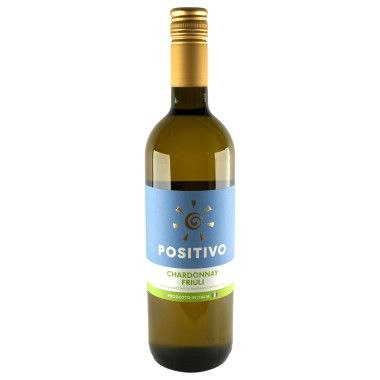 Вино Positivo Chardonnay Friuli сухе біле 12.5% 0.75 л